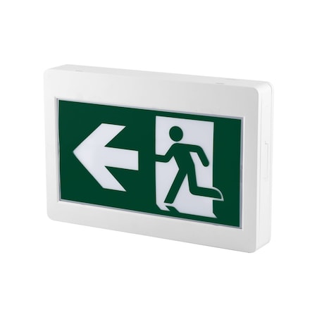 Beyond Led Technology Exit Sign, PC + Aluminum, 2" W, Bronze JRMEEW